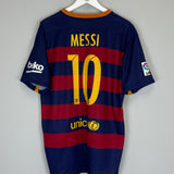 2015/16 BARCELONA MESSI #10 HOME SHIRT (XL) NIKE