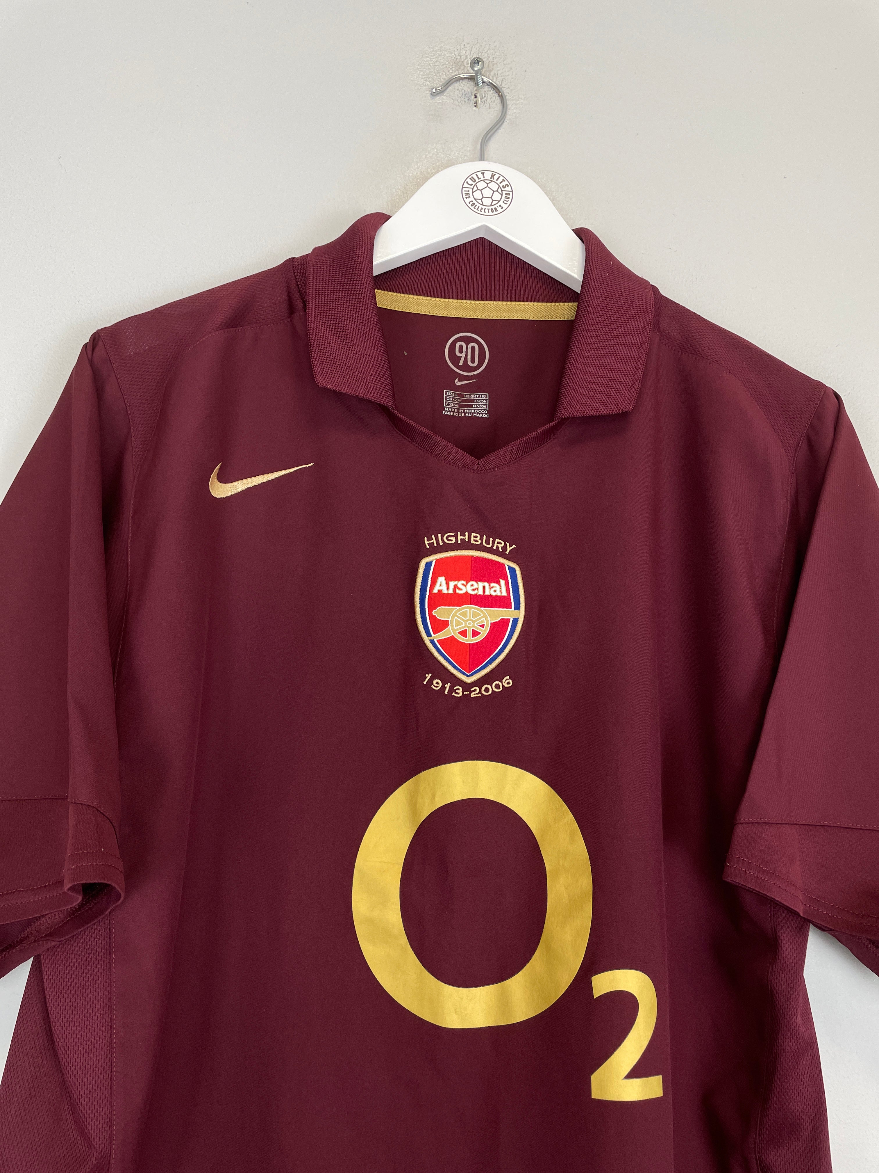 Shop 2005/06 ARSENAL HENRY #14 HOME SHIRT (L) NIKE, classic football shirts, vintage football shirts & retro soccer jerseys at Cult Kits