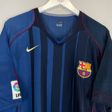 2004/05 BARCELONA RONALDINHO #10 AWAY SHIRT (XL) NIKE