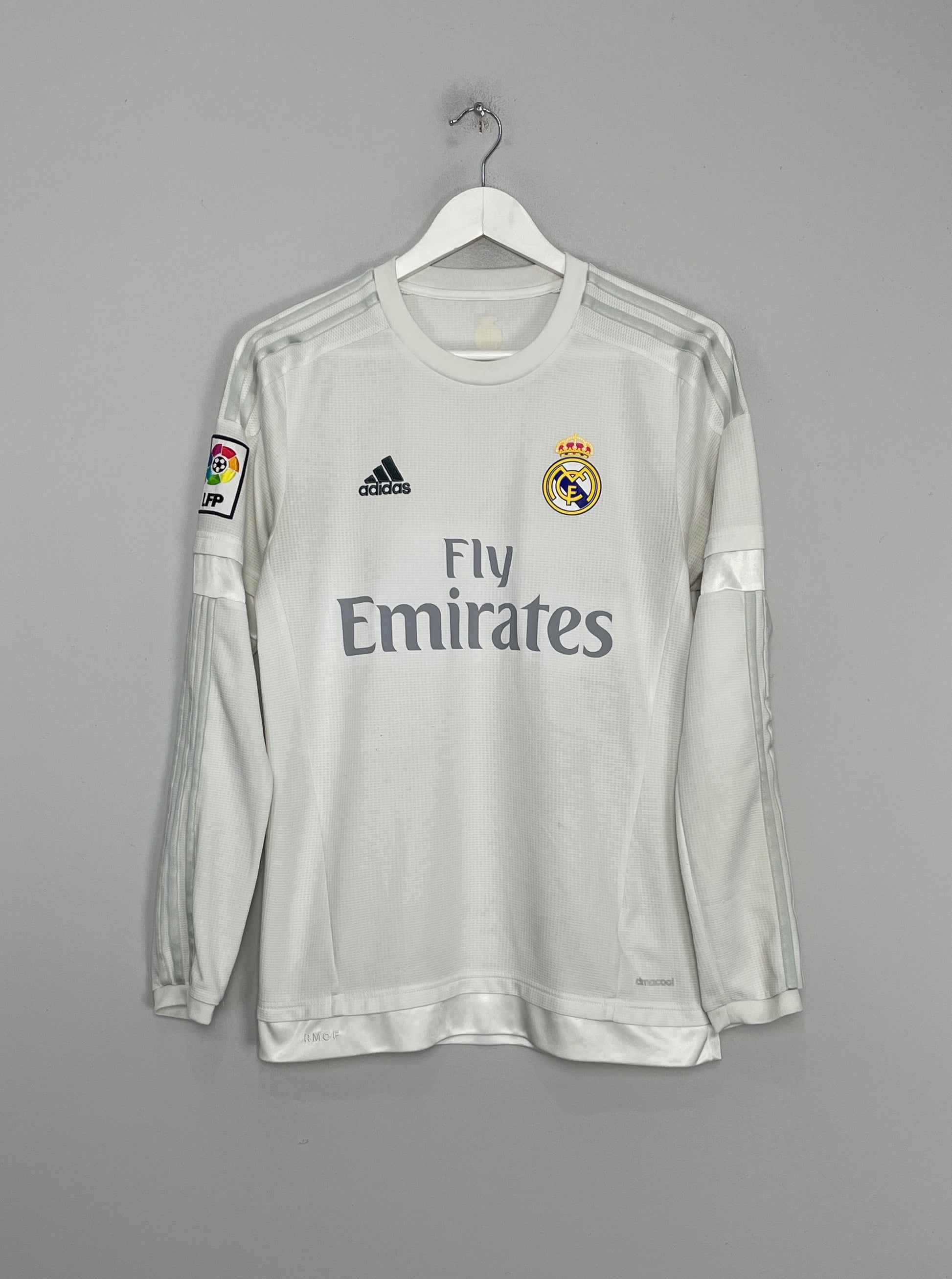 Vintage 00s White Adidas Real Madrid 2015/16 World Champions Home