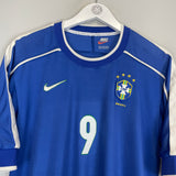 1998/00 BRAZIL RONALDO #9 AWAY SHIRT (M) NIKE
