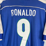 1998/00 BRAZIL RONALDO #9 AWAY SHIRT (M) NIKE