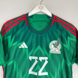 2022/23 MEXICO LOZANO #22 HOME SHIRT (L) ADIDAS