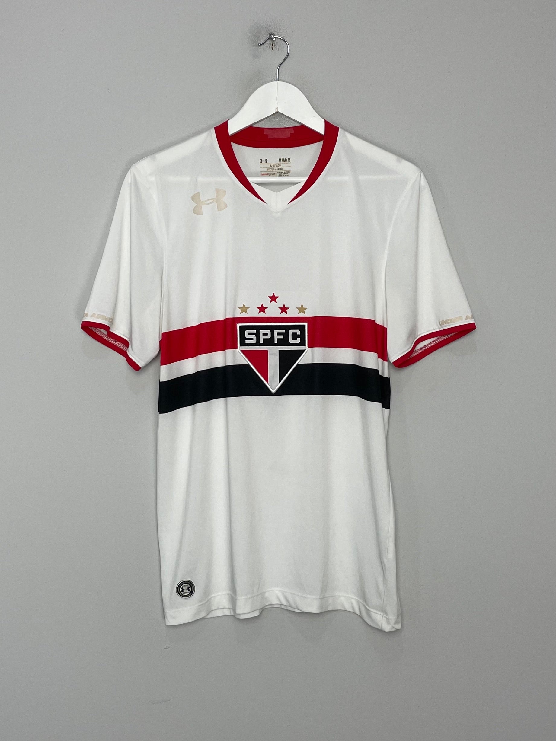 Shop 2015/16 SAO PAULO HOME SHIRT (M) UNDER ARMOUR, classic football shirts, vintage football shirts & retro soccer jerseys at Cult Kits