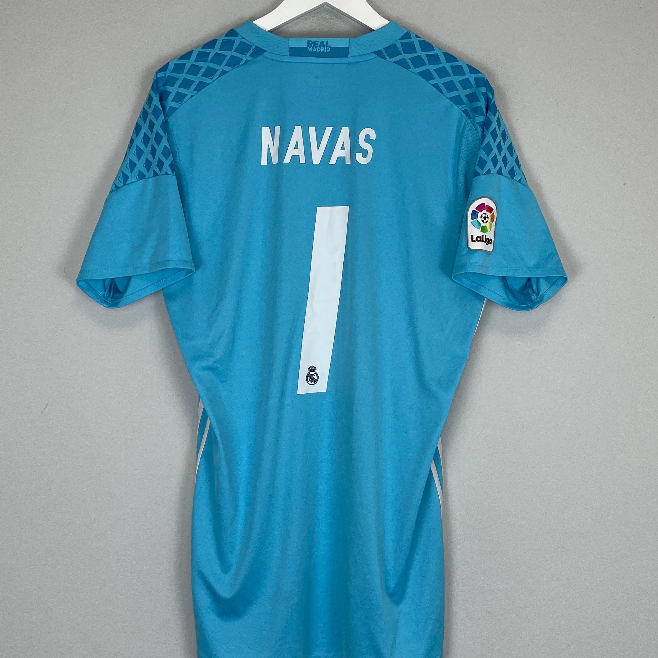 Shop 2016/17 REAL MADRID NAVAS #1 GK SHIRT (L) ADIDAS, classic football shirts, vintage football shirts & retro soccer jerseys at Cult Kits