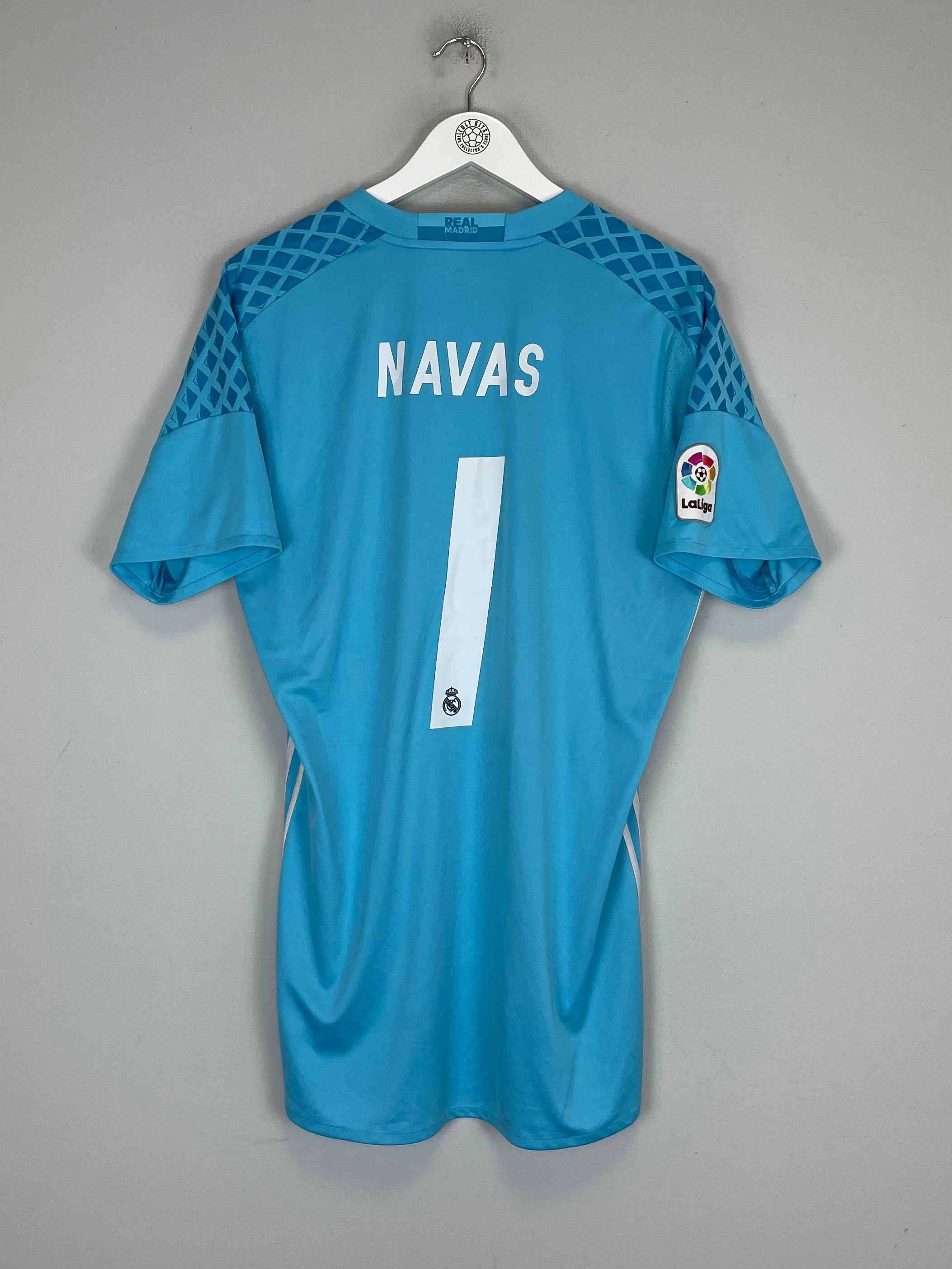 Shop 2016/17 REAL MADRID NAVAS #1 GK SHIRT (L) ADIDAS, classic football shirts, vintage football shirts & retro soccer jerseys at Cult Kits