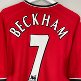 2000/02 MANCHESTER UNITED BECKHAM #7 HOME SHIRT (XXL) UMBRO