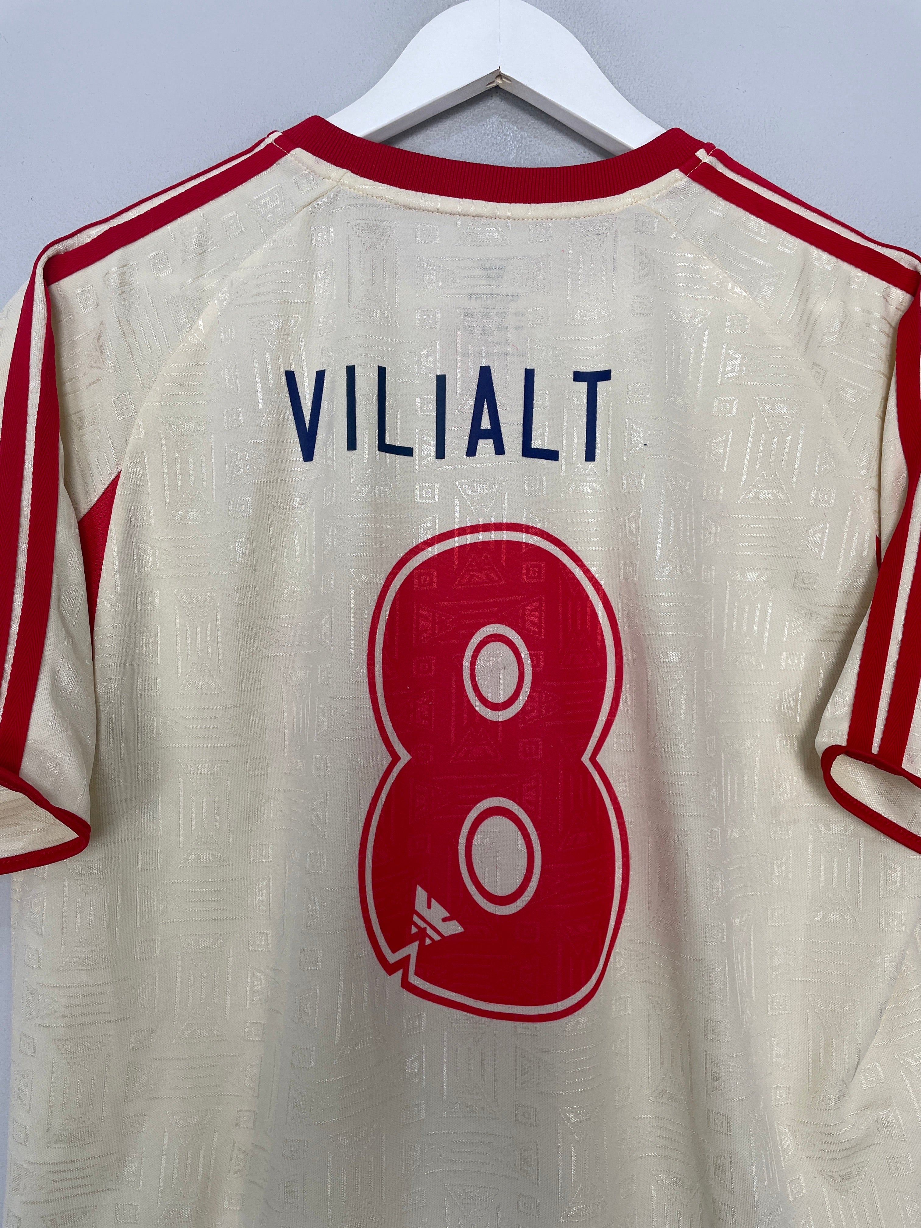Shop 2000 UNIVERSITARTIO VILIALT #8 HOME SHIRT (L) WALON, classic football shirts, vintage football shirts & retro soccer jerseys at Cult Kits