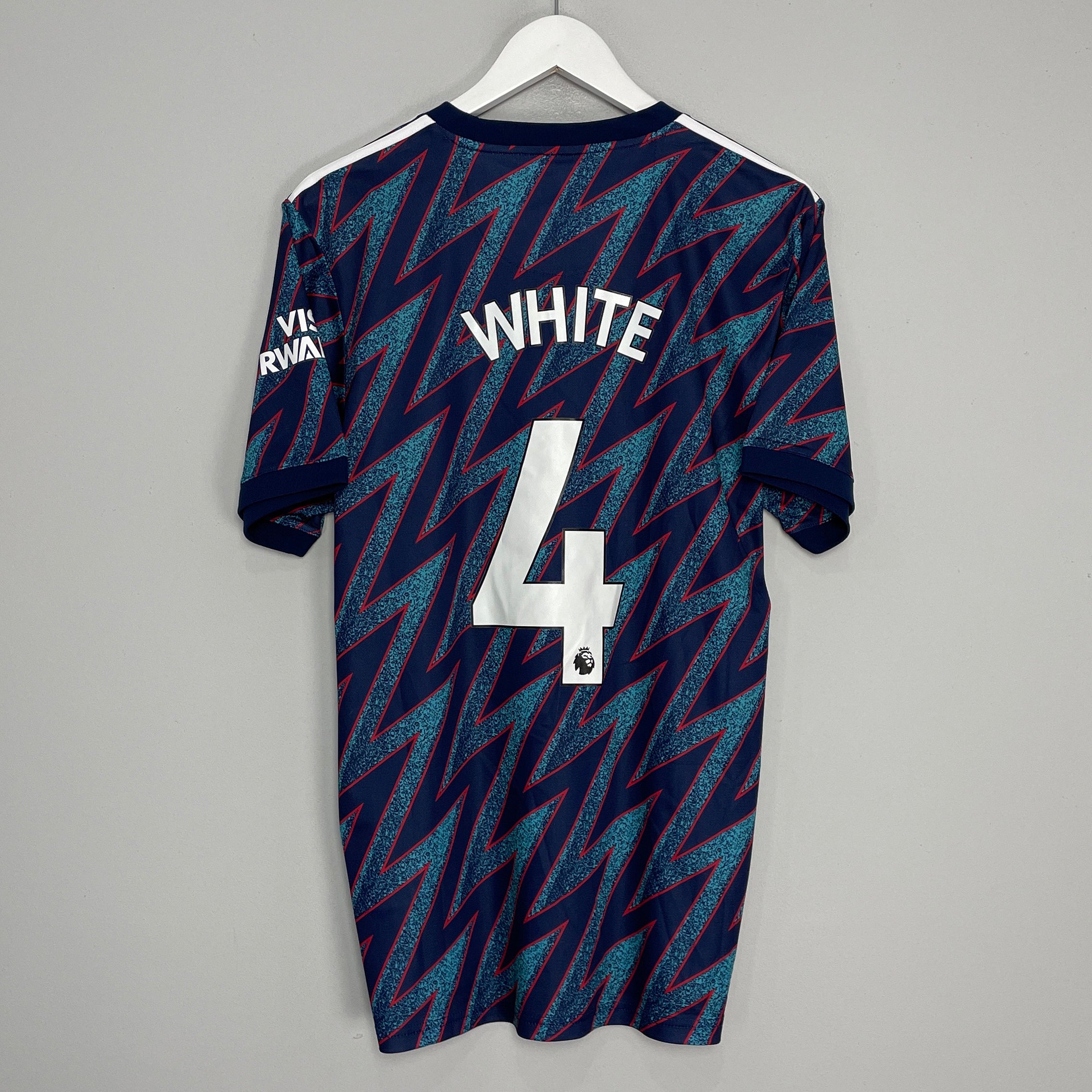 Shop 2021/22 ARSENAL WHITE #4 THIRD SHIRT (L) ADIDAS, classic football shirts, vintage football shirts & retro soccer jerseys at Cult Kits