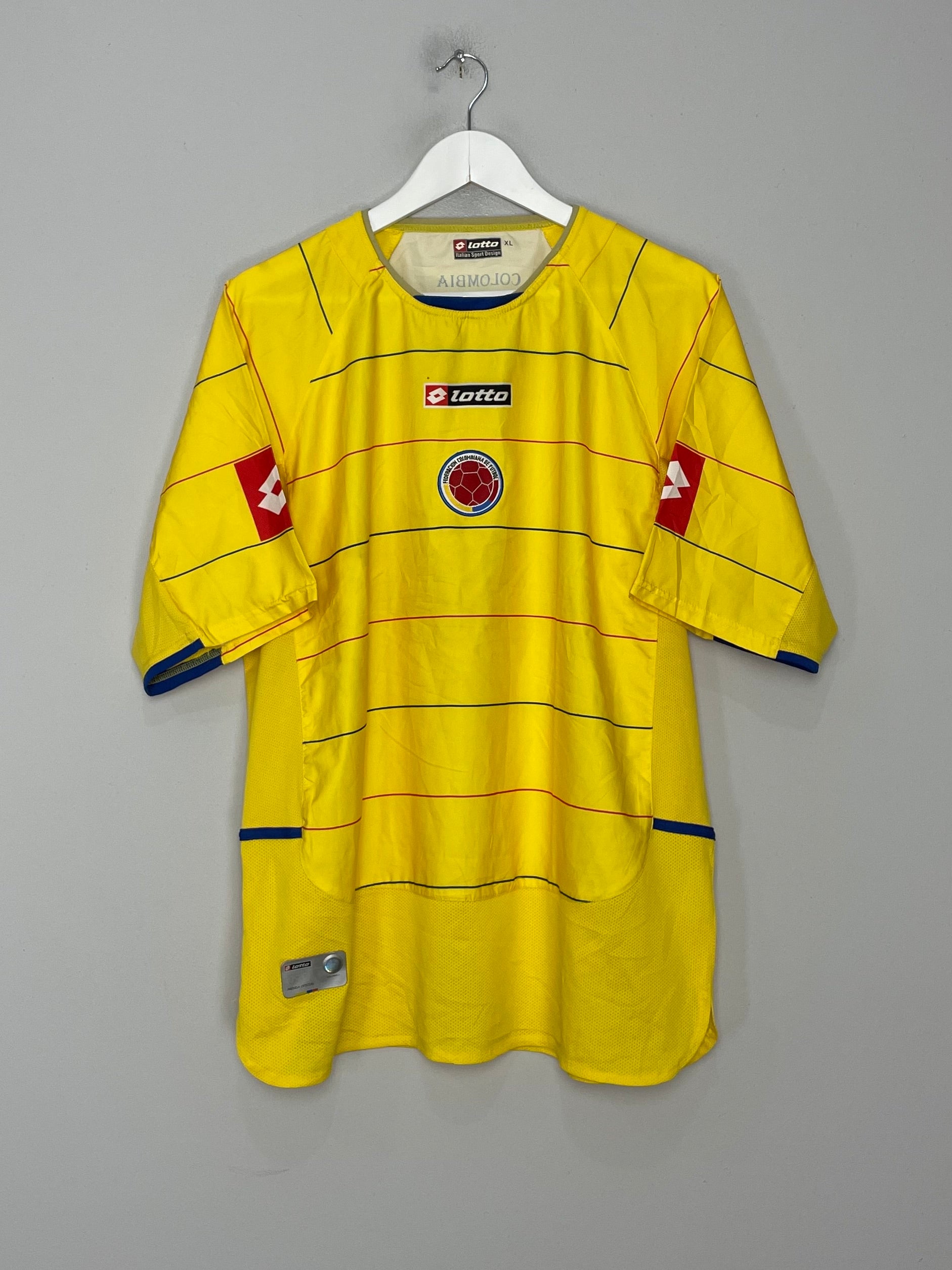 Shop 2004/06 COLOMBIA HOME SHIRT (XL) LOTTO, classic football shirts, vintage football shirts & retro soccer jerseys at Cult Kits