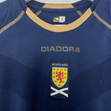 Shop 2006/07 SCOTLAND L/S HOME SHIRT (S) DIADORA, classic football shirts, vintage football shirts & retro soccer jerseys at Cult Kits