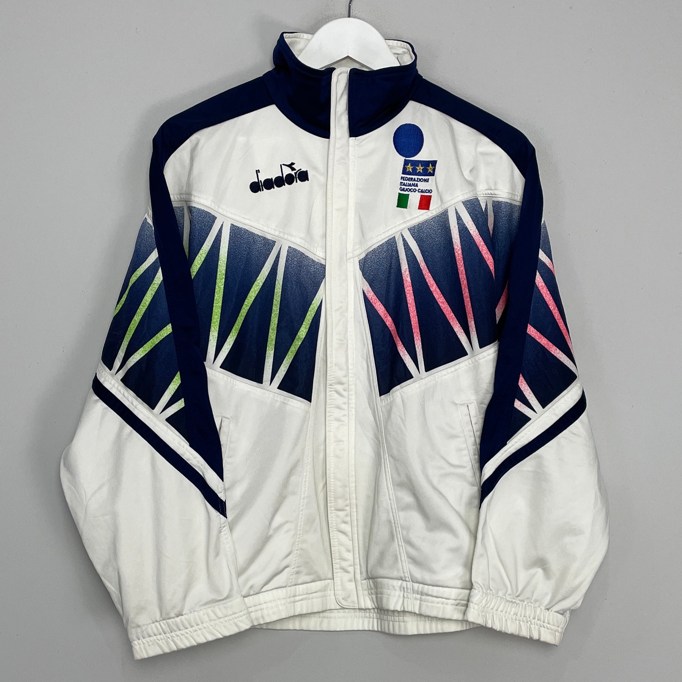 Shop 1994 ITALY TRACK JACKET (M) DIADORA, classic football shirts, vintage football shirts & retro soccer jerseys at Cult Kits