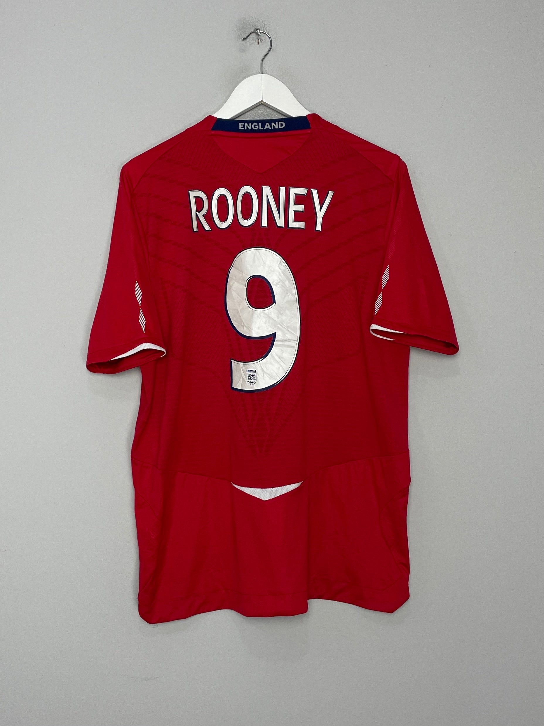 Shop 2008/10 ENGLAND ROONEY #9 AWAY SHIRT (L) UMBRO, classic football shirts, vintage football shirts & retro soccer jerseys at Cult Kits