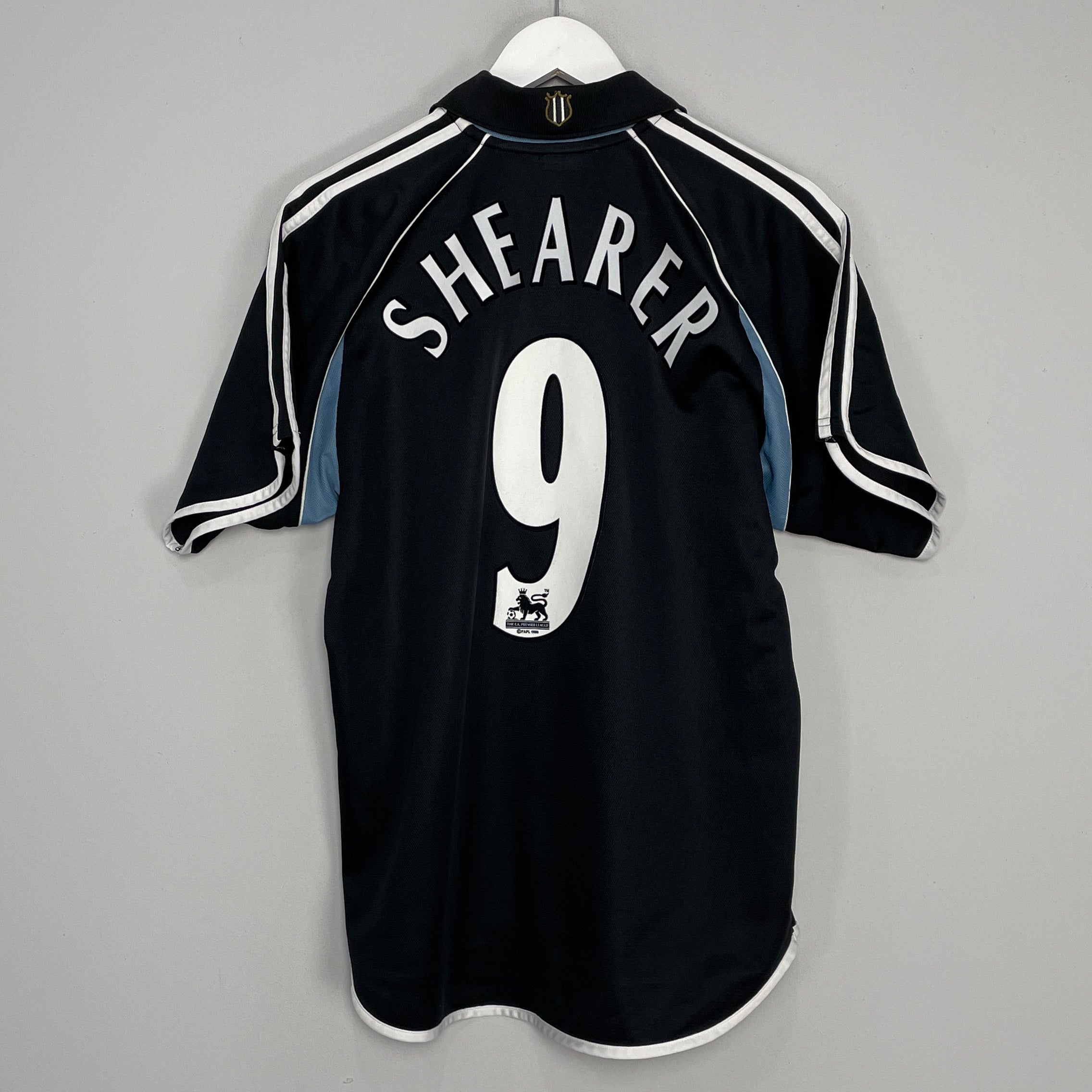 Shop 2000/01 NEWCASTLE UNITED SHEARER #9 AWAY SHIRT (S) ADIDAS, classic football shirts, vintage football shirts & retro soccer jerseys at Cult Kits