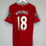 2011/12 MANCHESTER UNITED YOUNG #18 HOME SHIRT (L) NIKE