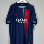 Shop 2023/24 PSG *BNWT* AUTHENTIC HOME SHIRT (XL) NIKE, classic football shirts, vintage football shirts & retro soccer jerseys at Cult Kits
