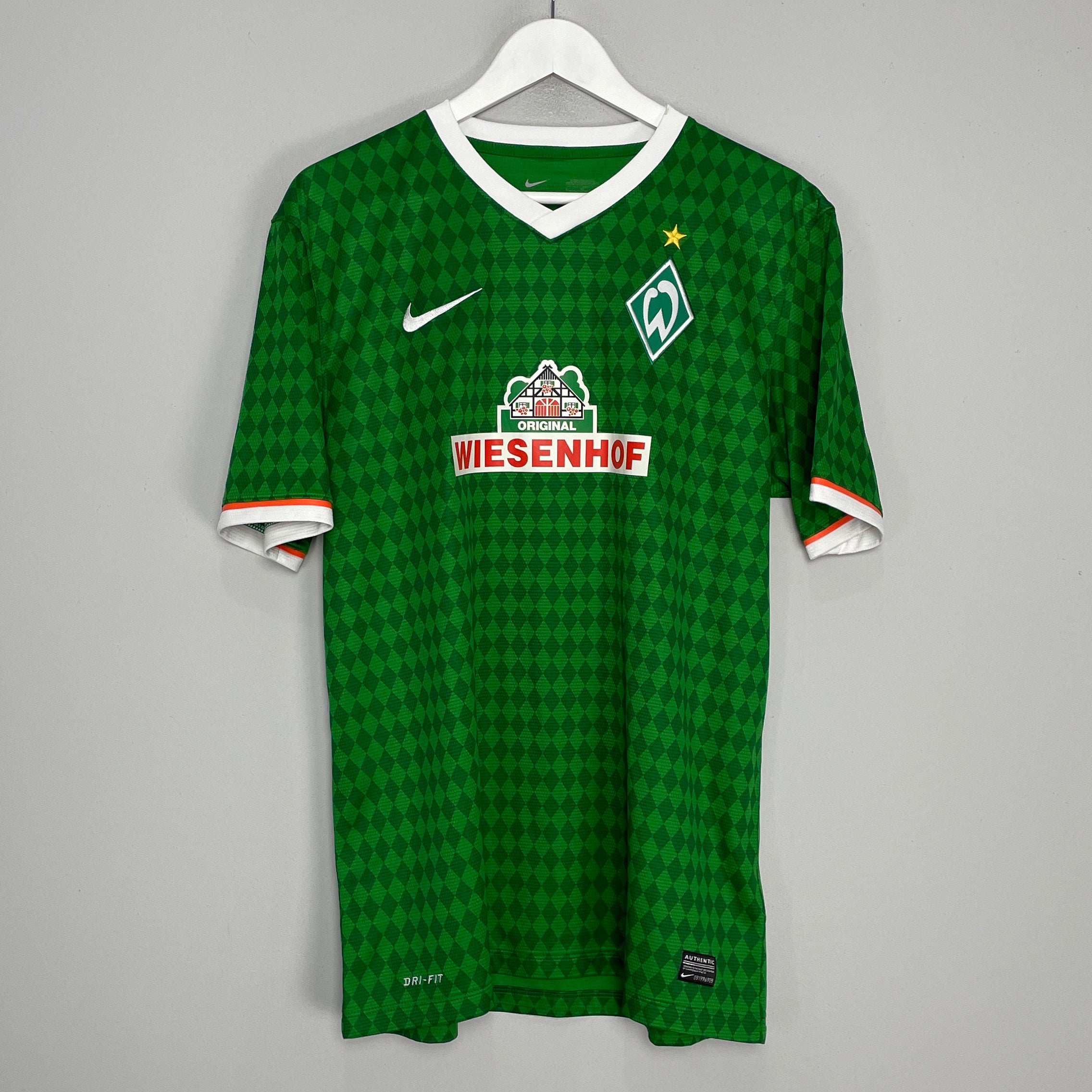Shop 2013/14 WERDER BREMEN HOME SHIRT (L) NIKE, classic football shirts, vintage football shirts & retro soccer jerseys at Cult Kits