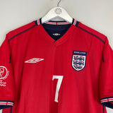 2002/04 ENGLAND BECKHAM #7 AWAY SHIRT (L) UMBRO