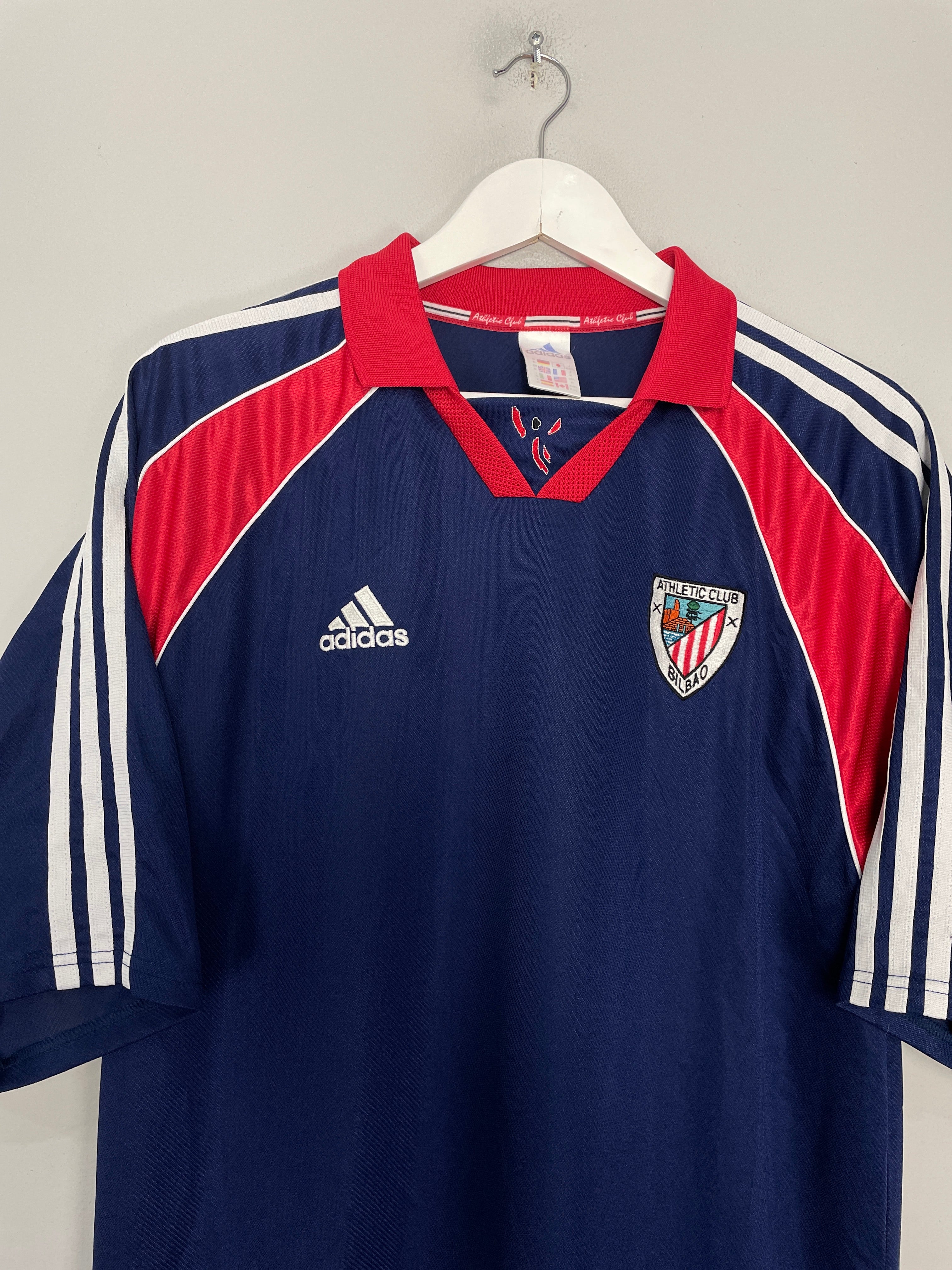 Shop 1999/00 ATHLETIC BILBAO AWAY SHIRT (XL) ADIDAS, classic football shirts, vintage football shirts & retro soccer jerseys at Cult Kits