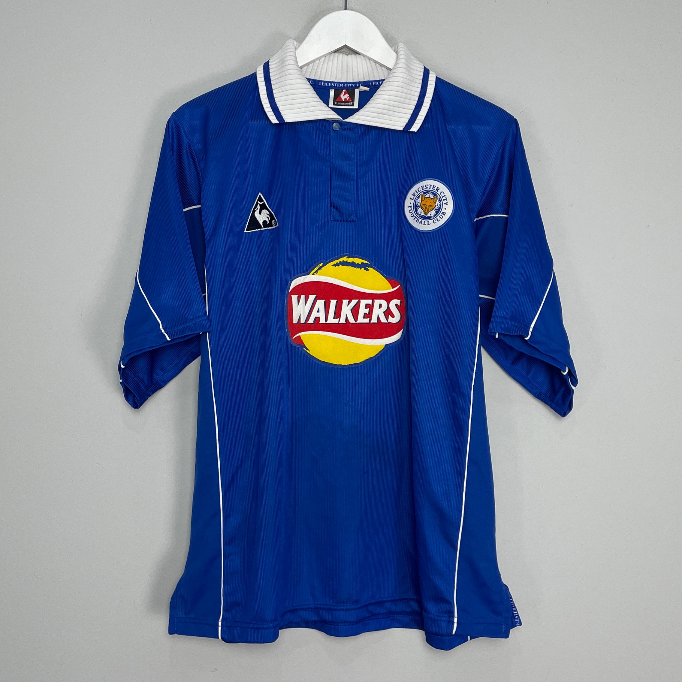 Shop 2000/01 LEICESTER CITY HOME SHIRT (L) LE COQ SPORTIF, classic football shirts, vintage football shirts & retro soccer jerseys at Cult Kits
