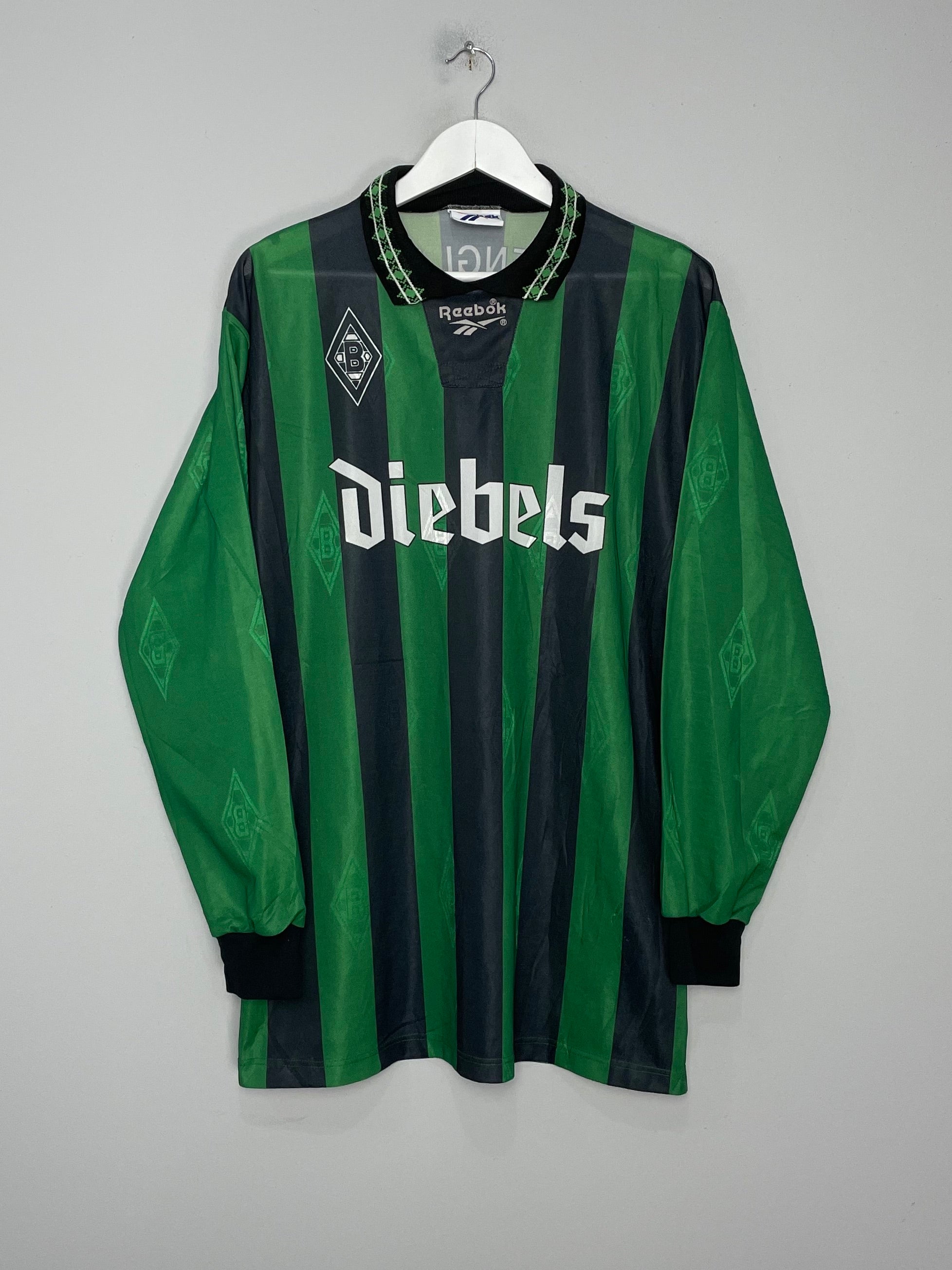 Shop 1995/96 MONCHENGLADBACH L/S AWAY SHIRT (L) REEBOK, classic football shirts, vintage football shirts & retro soccer jerseys at Cult Kits