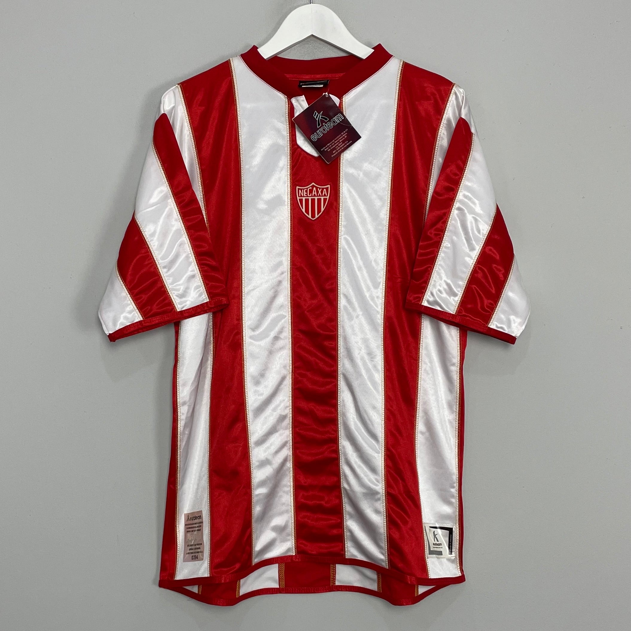 Shop NECAXA *BNWT* SPECIAL 'ONCE HERMANOS' SHIRT (L) EUROTEAM, classic football shirts, vintage football shirts & retro soccer jerseys at Cult Kits