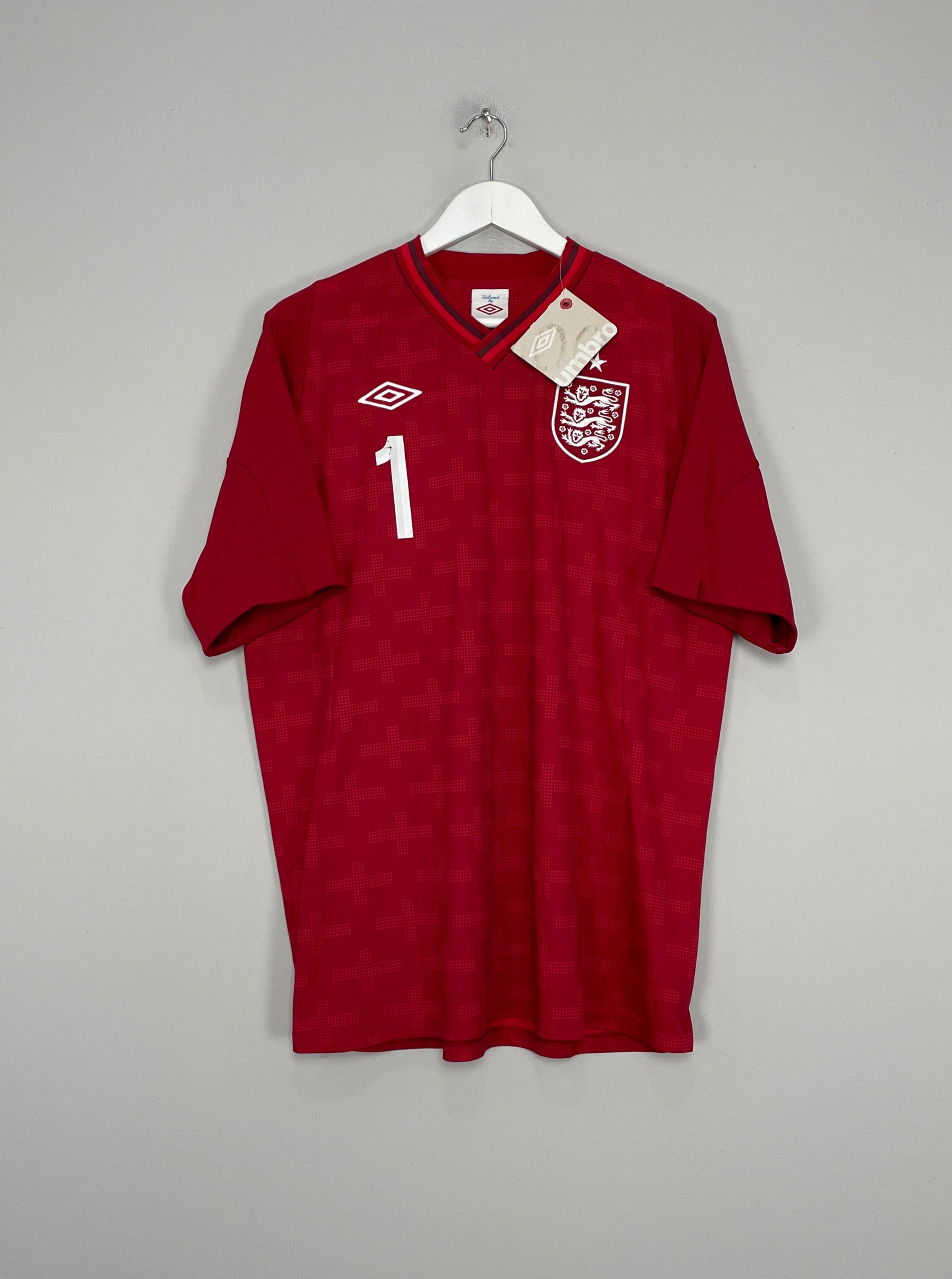 Shop 2012/13 ENGLAND HART #1 *BNWT* GK SHIRT (XL) UMBRO, classic football shirts, vintage football shirts & retro soccer jerseys at Cult Kits