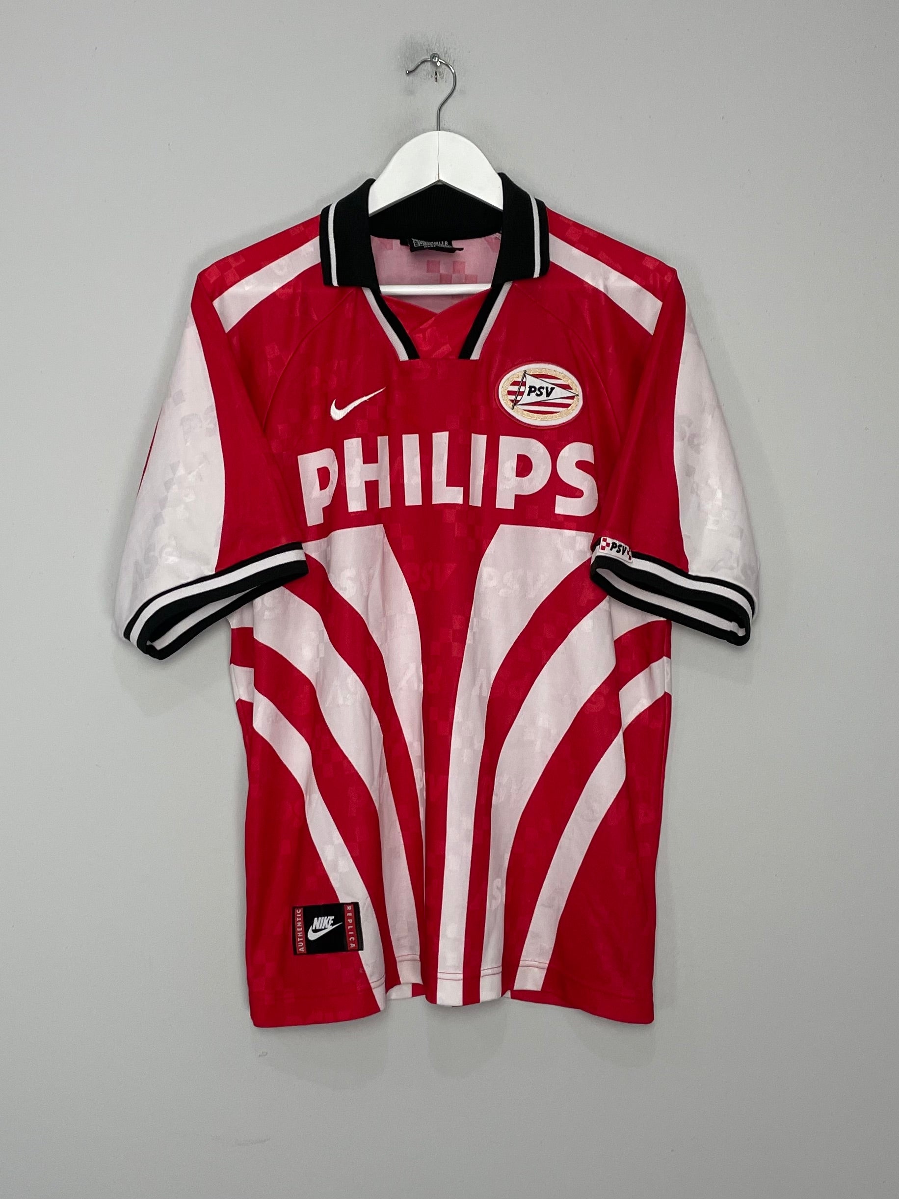 Shop 1996/97 PSV HOME SHIRT (XL) NIKE, classic football shirts, vintage football shirts & retro soccer jerseys at Cult Kits