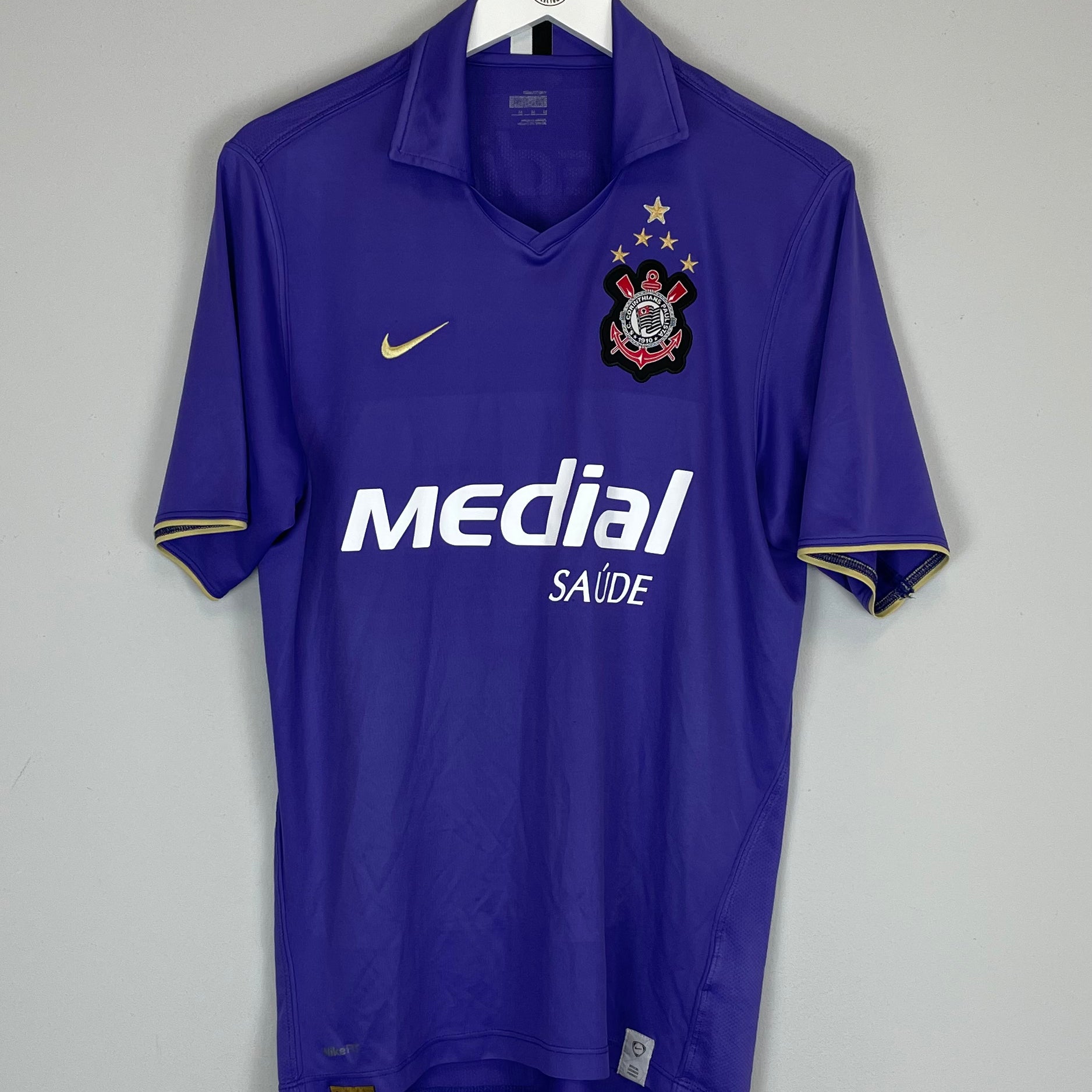 Shop 2008 CORINTHIANS #10 THIRD SHIRT (M) NIKE, classic football shirts, vintage football shirts & retro soccer jerseys at Cult Kits