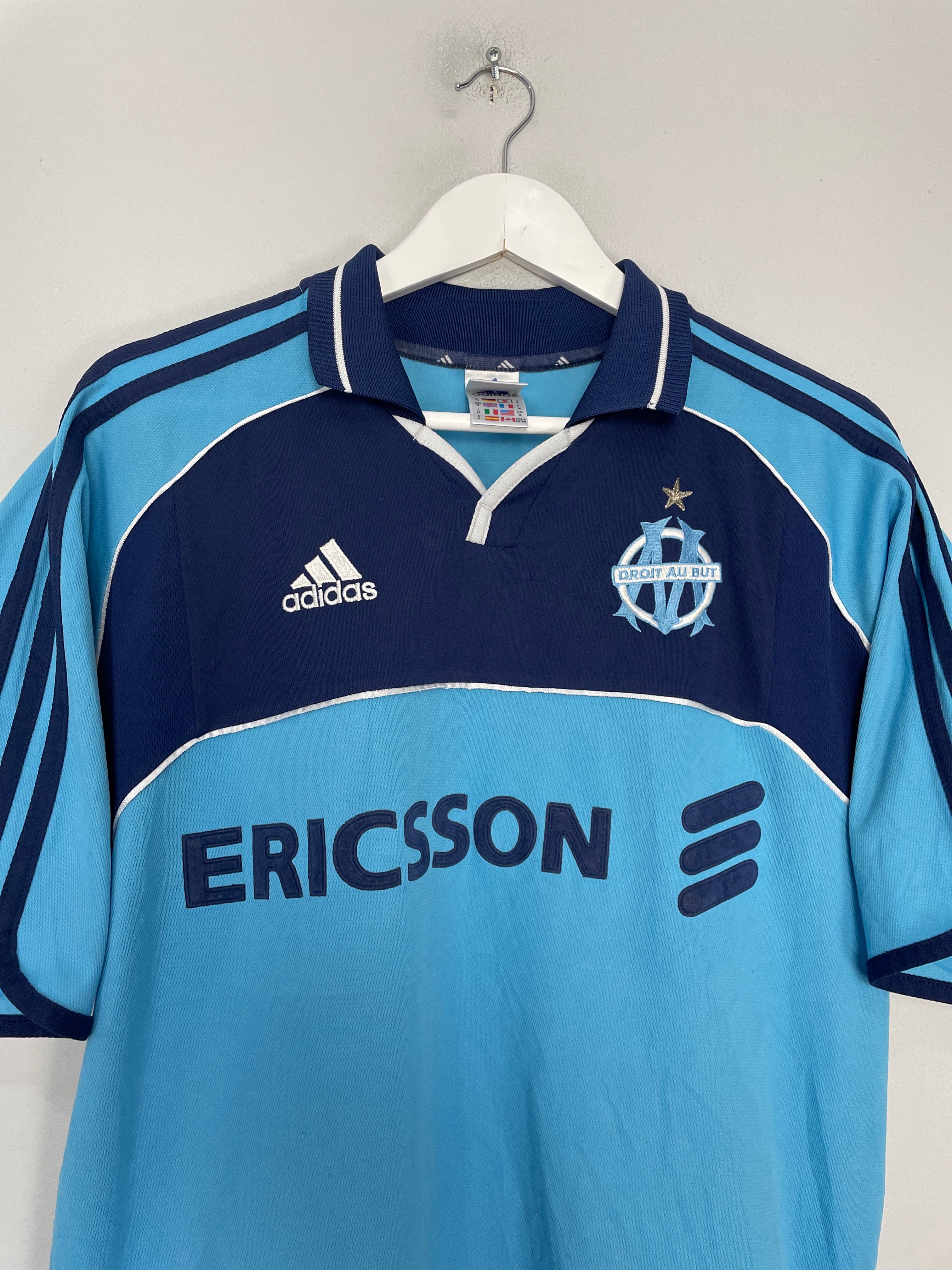 Shop 2000/01 MARSEILLE HOME SHIRT (M) ADIDAS, classic football shirts, vintage football shirts & retro soccer jerseys at Cult Kits