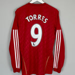 Shop 2010/12 LIVERPOOL TORRES #9 L/S HOME SHIRT (L) ADIDAS, classic football shirts, vintage football shirts & retro soccer jerseys at Cult Kits
