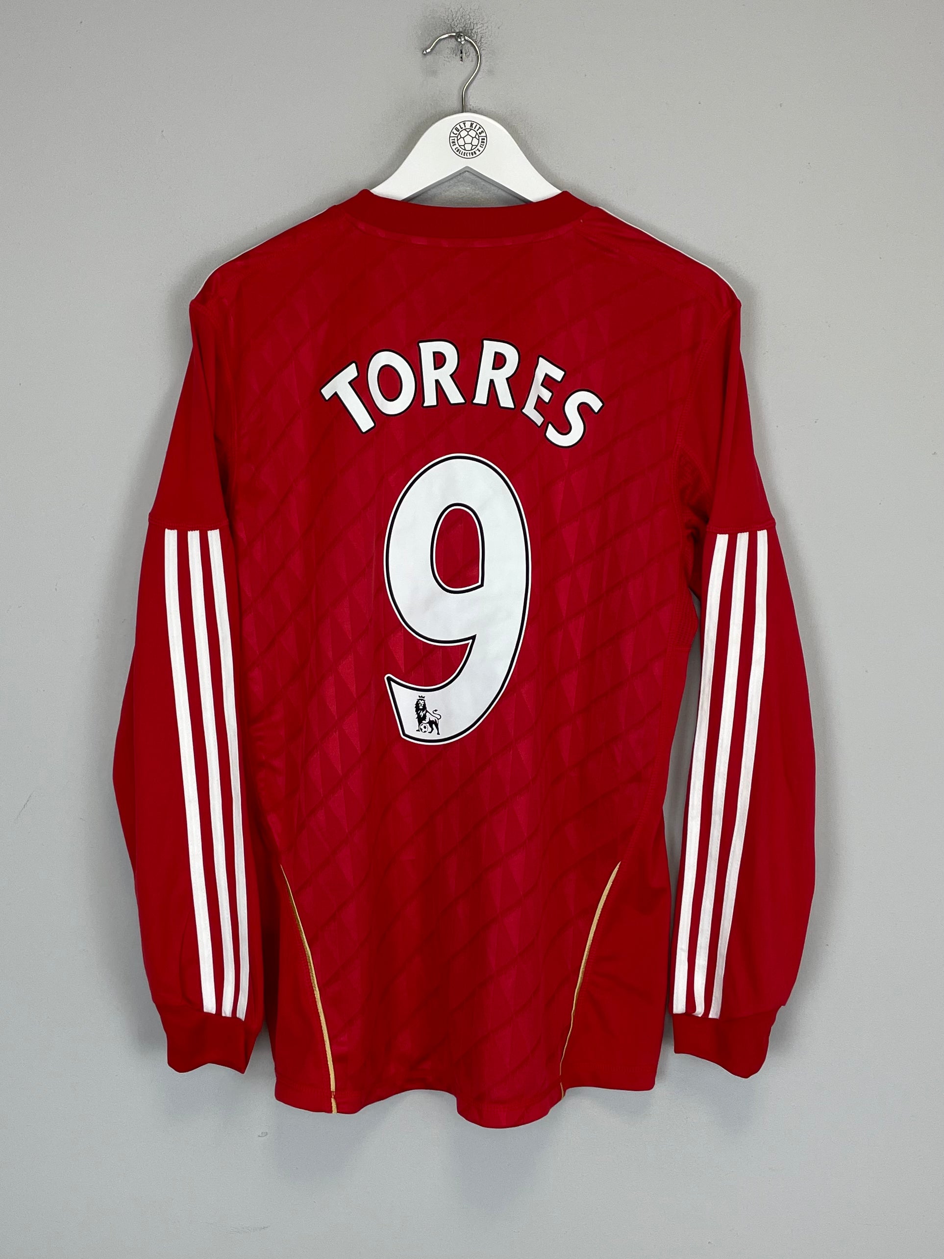 Shop 2010/12 LIVERPOOL TORRES #9 L/S HOME SHIRT (L) ADIDAS, classic football shirts, vintage football shirts & retro soccer jerseys at Cult Kits