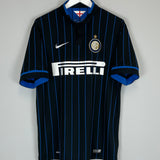 Shop 2014/15 INTER MILAN HOME SHIRT (L) NIKE, classic football shirts, vintage football shirts & retro soccer jerseys at Cult Kits