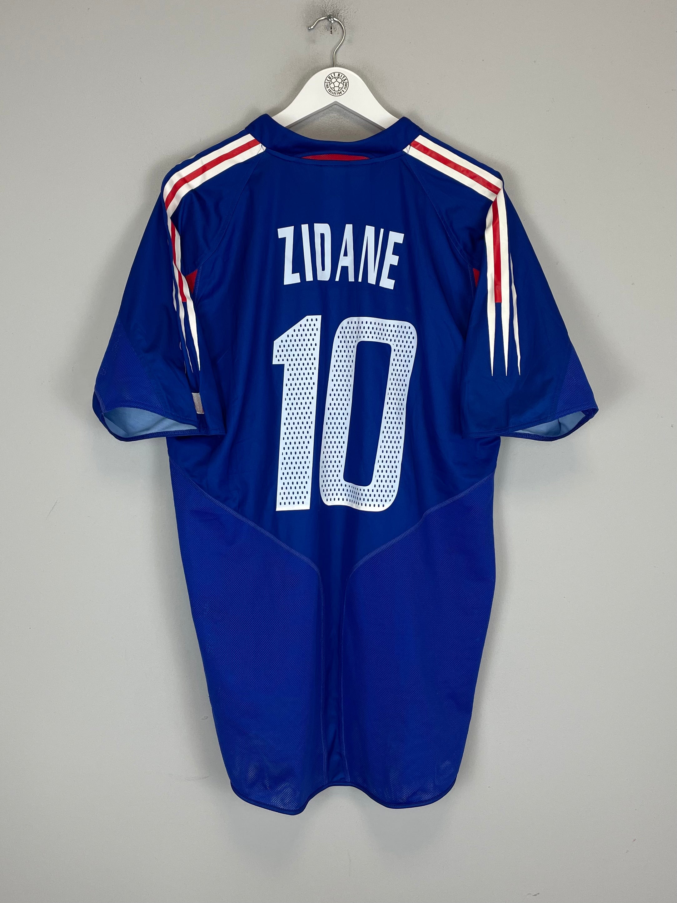 Shop 2004/06 FRANCE ZIDANE #10 HOME SHIRT (XL) ADIDAS, classic football shirts, vintage football shirts & retro soccer jerseys at Cult Kits