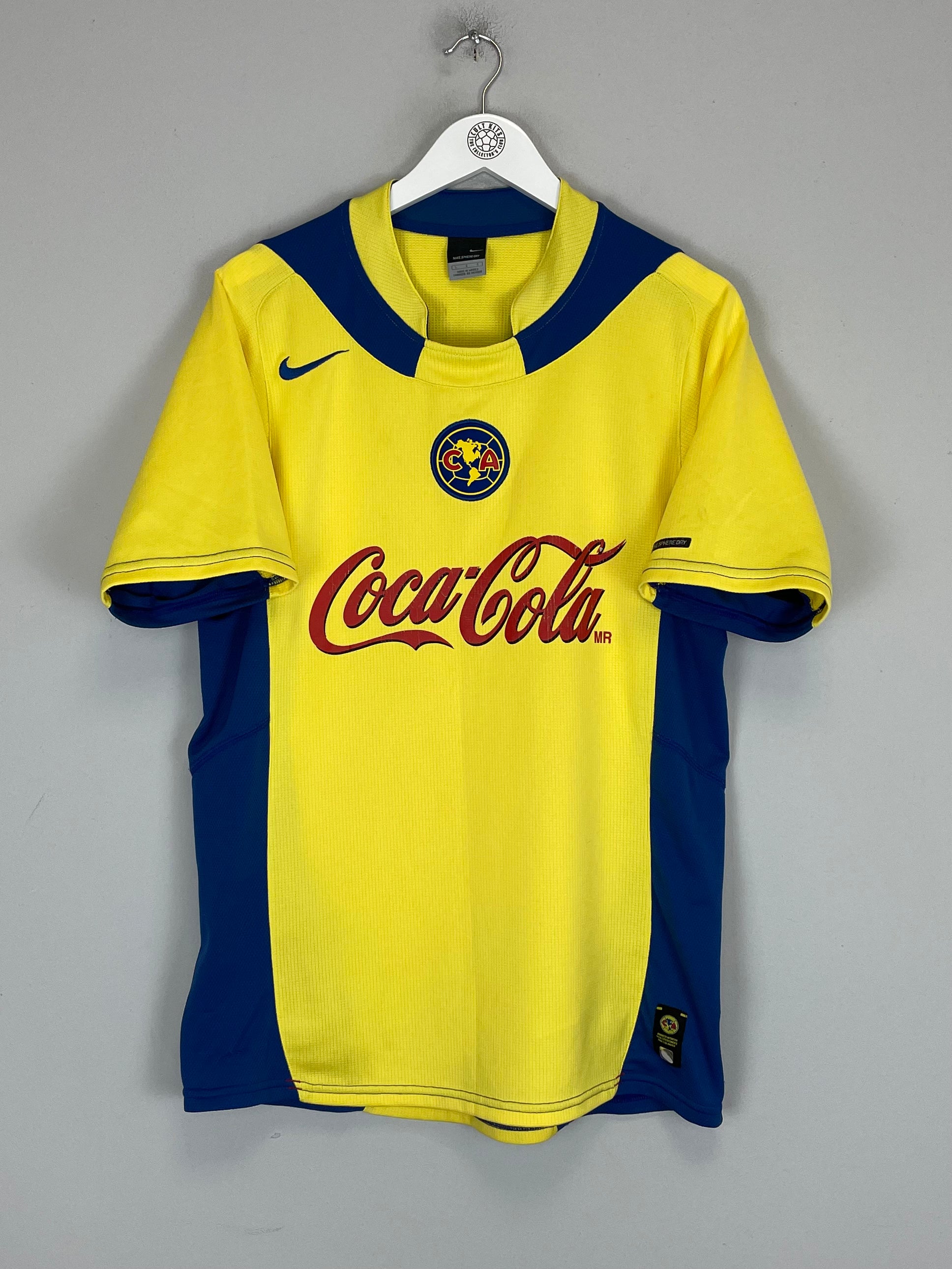 Shop 2004/05 CLUB AMERICA HOME SHIRT (L) NIKE, classic football shirts, vintage football shirts & retro soccer jerseys at Cult Kits