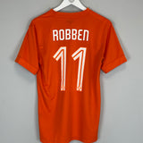 Shop 2014/15 NETHERLANDS ROBBEN #11 HOME SHIRT (M) NIKE, classic football shirts, vintage football shirts & retro soccer jerseys at Cult Kits