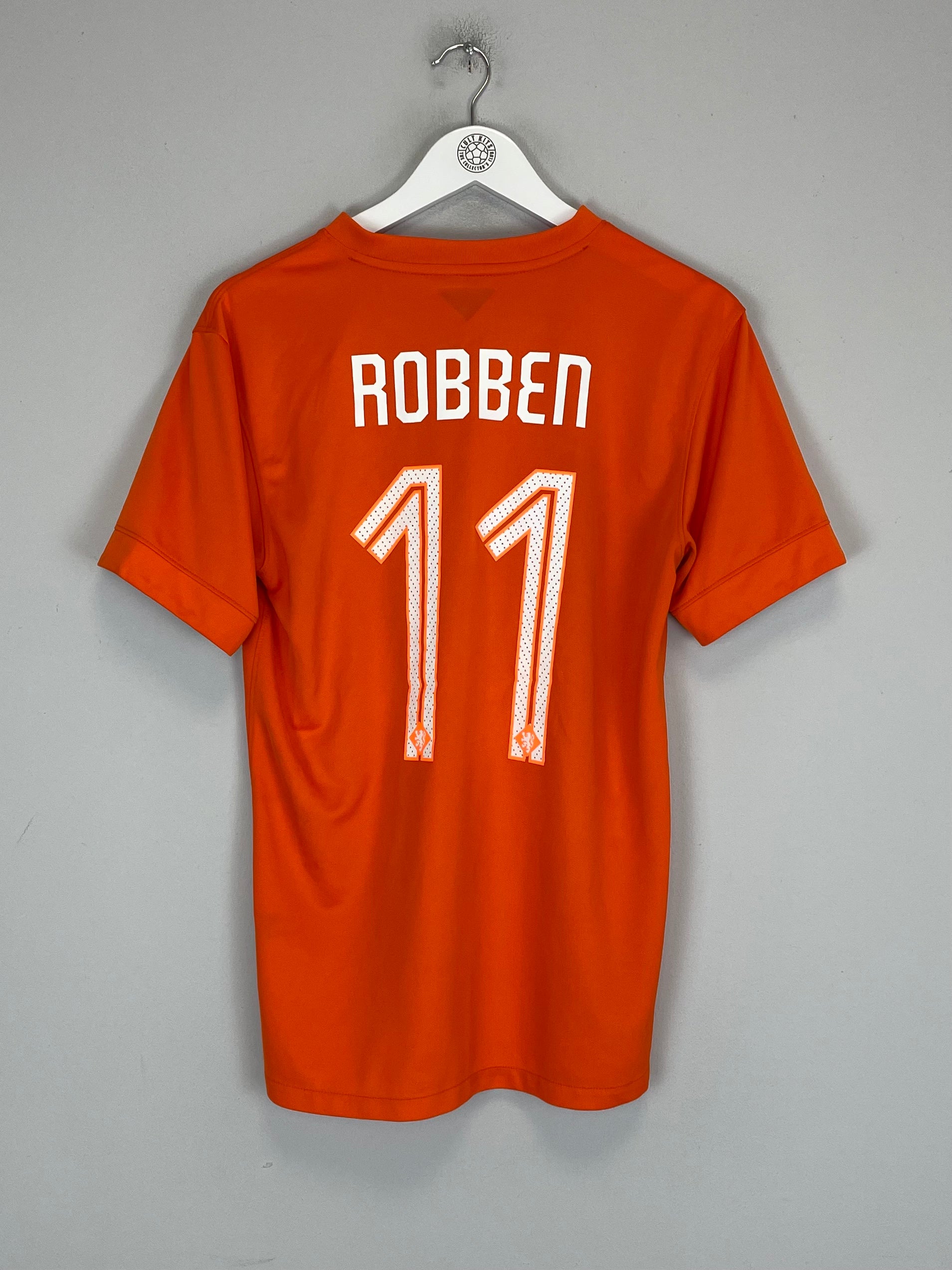 Shop 2014/15 NETHERLANDS ROBBEN #11 HOME SHIRT (M) NIKE, classic football shirts, vintage football shirts & retro soccer jerseys at Cult Kits