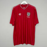 Image of the England shirt from the 1986 season