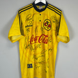 Shop 1996/99 CLUB AMERICA *SQUAD SIGNED* HOME SHIRT (XL) ADIDAS, classic football shirts, vintage football shirts & retro soccer jerseys at Cult Kits