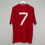 1986 ENGLAND #7 RE-ISSUE AWAY SHIRT (XL) UMBRO