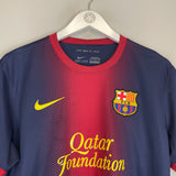 2012/13 BARCELONA MESSI #10 HOME SHIRT (M) NIKE