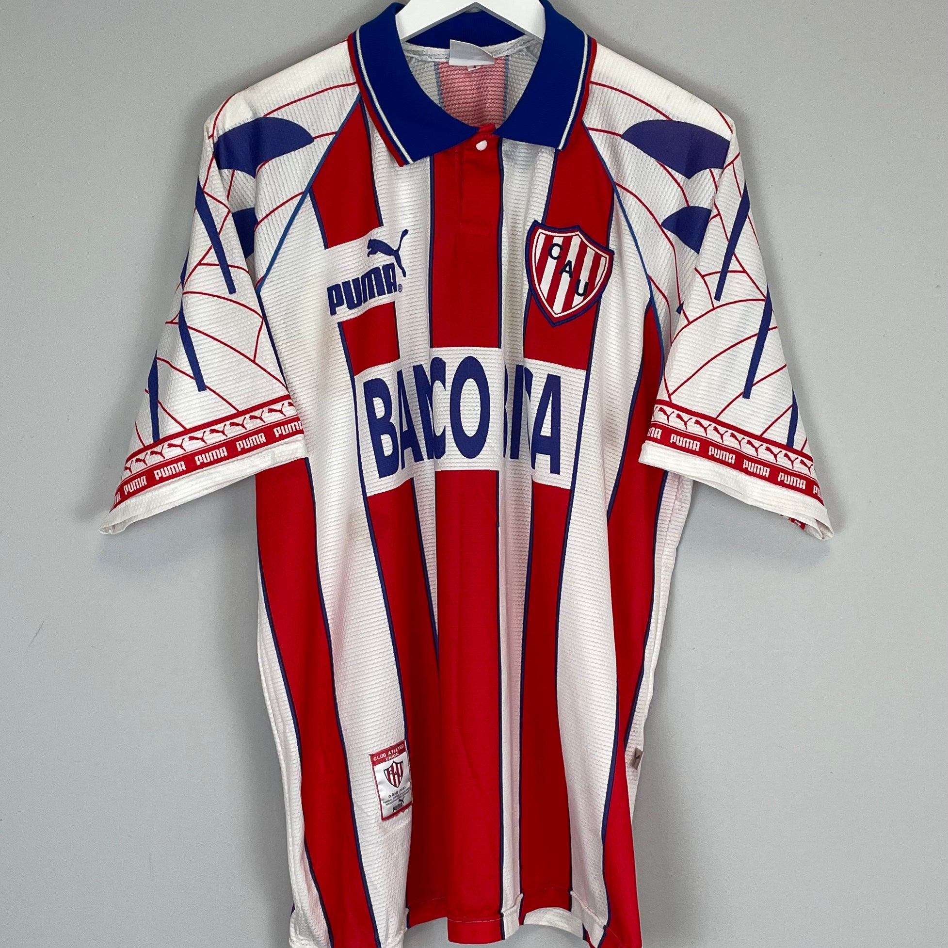 Shop 1997/98 UNION DE SANTA FE HOME SHIRT (L) PUMA, classic football shirts, vintage football shirts & retro soccer jerseys at Cult Kits