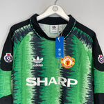 Shop 1990 MANCHESTER UNITED #1 *BNWT* GK SHIRT (XL) ADIDAS ORIGINALS, classic football shirts, vintage football shirts & retro soccer jerseys at Cult Kits