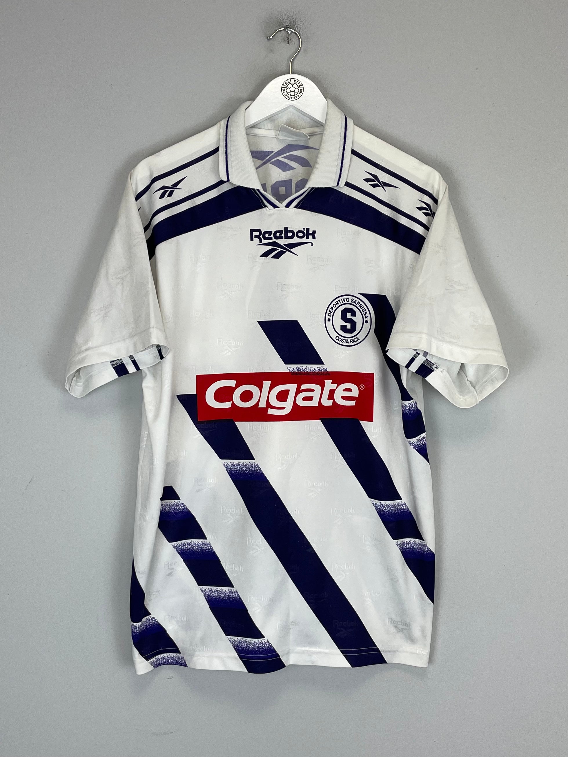 Shop 1997/98 DEPORTIVO SAPRISSA AWAY SHIRT (L) REEBOK, classic football shirts, vintage football shirts & retro soccer jerseys at Cult Kits