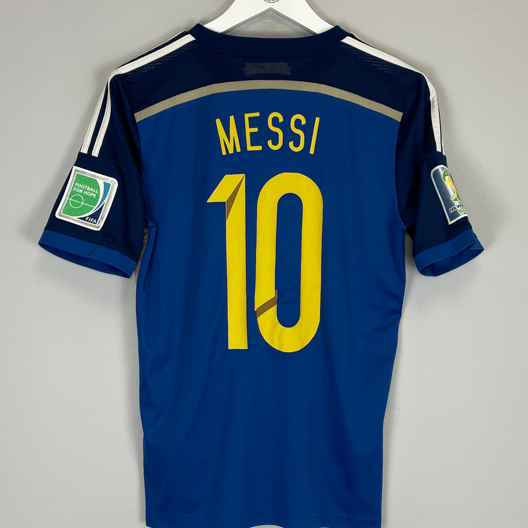 Shop 2013/15 ARGENTINA MESSI #10 AWAY SHIRT (XL.KIDS) ADIDAS, classic football shirts, vintage football shirts & retro soccer jerseys at Cult Kits