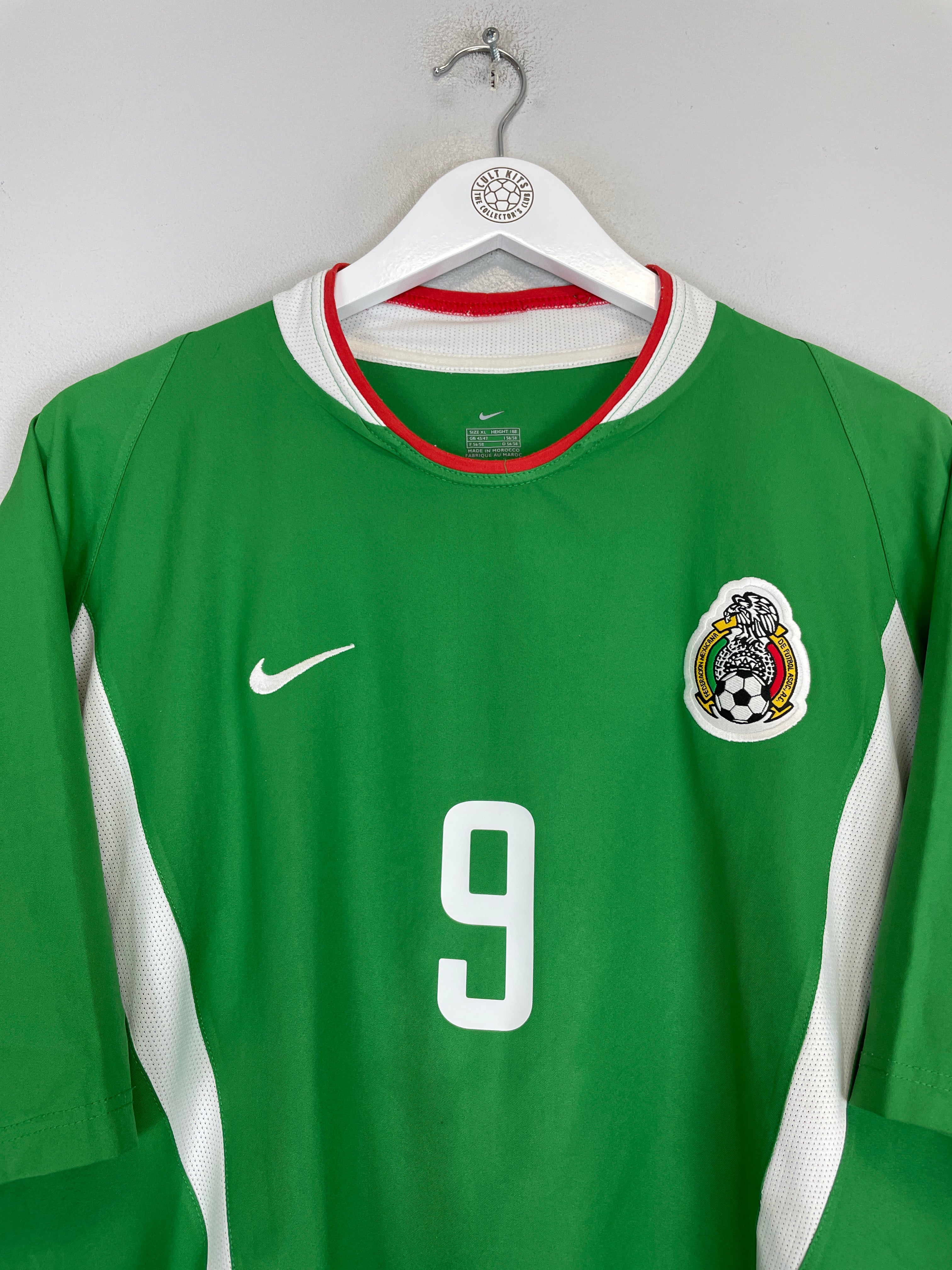 Buy 2003/04 MEXICO J.BORGETTI 9 HOME SHIRT (XL) NIKE ~ Free worldwide shipping available ~ Authentic Vintage Football Shirts from Cult Kits