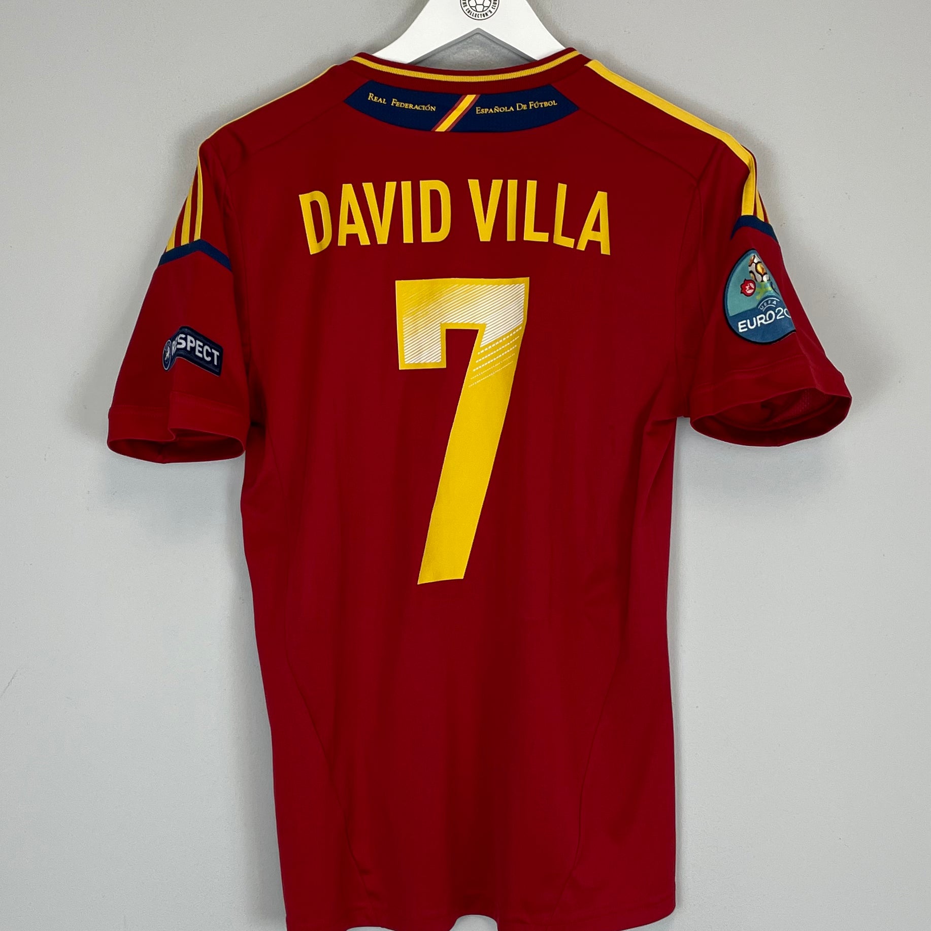 Shop 2012/13 SPAIN DAVID VILLA #7 HOME SHIRT (XL.KIDS) ADIDAS, classic football shirts, vintage football shirts & retro soccer jerseys at Cult Kits