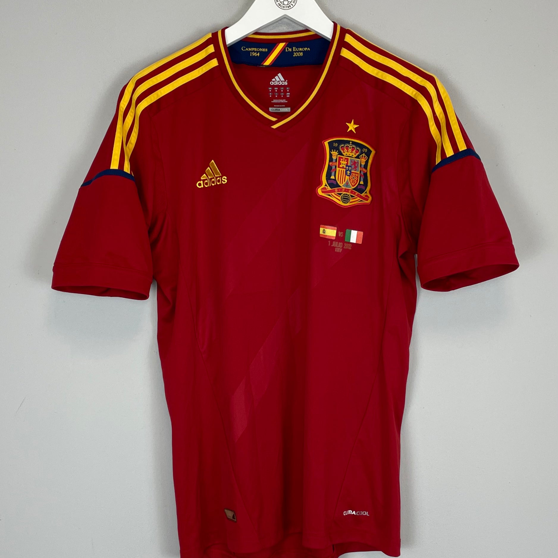 Shop 2012/13 SPAIN *CHAMPIONS* HOME SHIRT (M) ADIDAS, classic football shirts, vintage football shirts & retro soccer jerseys at Cult Kits
