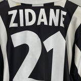 1999/00 JUVENTUS ZIDANE #21 HOME SHIRT (L) KAPPA