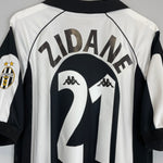 Shop 1997/98 JUVENTUS ZIDANE #21 HOME SHIRT (XL) KAPPA, classic football shirts, vintage football shirts & retro soccer jerseys at Cult Kits